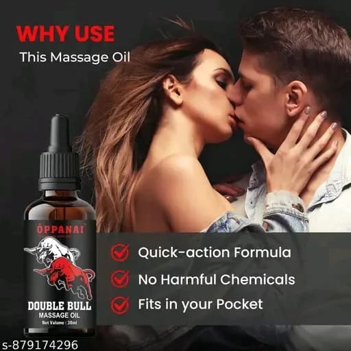 Double bull increase massage massgae oil for men 30 ml — 2