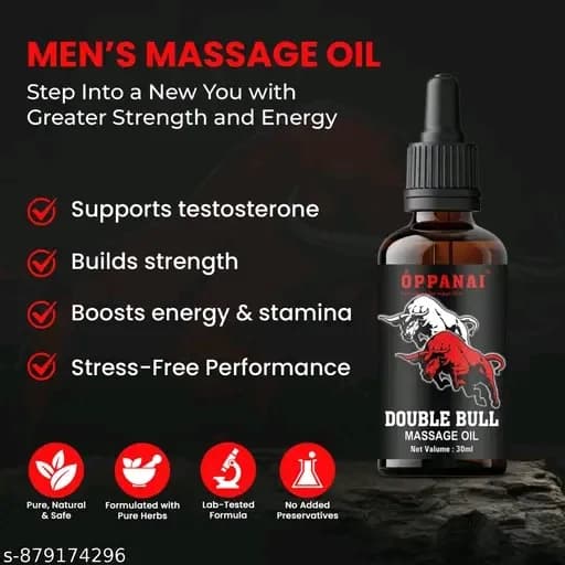 Double bull increase massage massgae oil for men 30 ml — 3